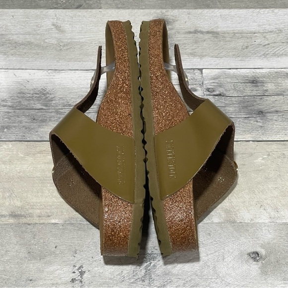 BIRKENSTOCK Gizeh Big Buckle Flip Flop - High Shine Mud Green - Sz - 5-5.5 US - Picture 5 of 9